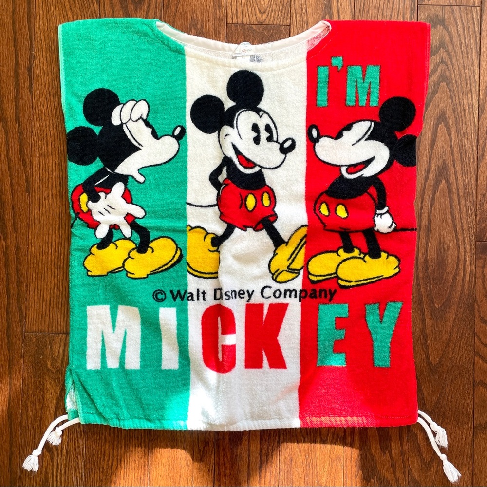 Mickey Mouse Kids Beach Cover-Up / Tricolore Terry Cloth Shirt